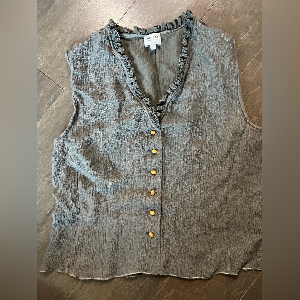 Armani Collezioni Vintage Button Up Vest (UK 46)
